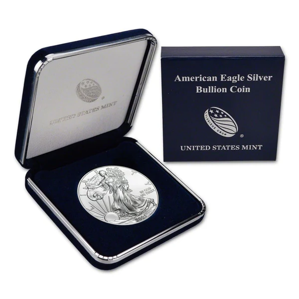 2002 1 oz Proof Silver American Eagle (w/Box & COA)